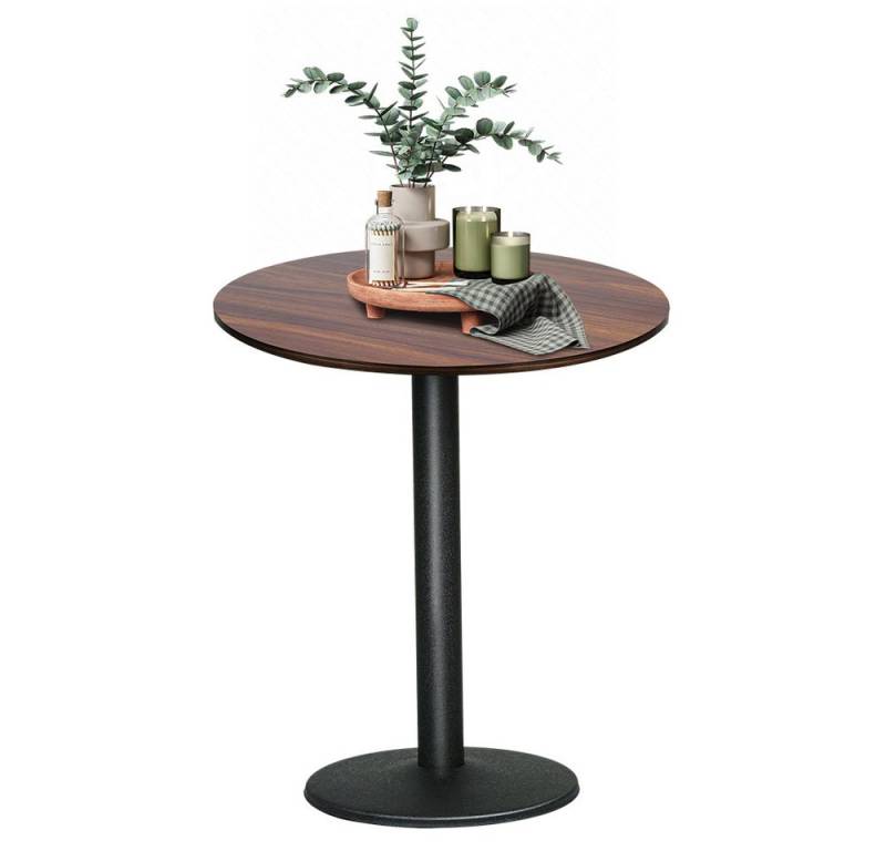 JEOBEST Bartisch Esstisch Rund, Küchentisch Esszimmertisch, Hoher Tisch, Bistrotisch mit Metallbein, Industrieller Stil, Höhe 75CM von JEOBEST