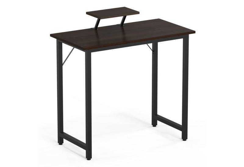 JEOBEST Computertisch Schreibtisch Laptoptisch, (1 Tisch, 80x40cm), Bürotisch mit Monitorständer,Stabiler Pc Tisch von JEOBEST