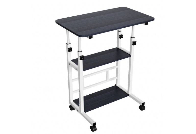 JEOBEST Computertisch Schreibtischh mit Rollen, Laptoptisch mit Ablage, (1-St., Laptoptisch) PC-Tisch Stehend, Höhenverstellbarer von JEOBEST