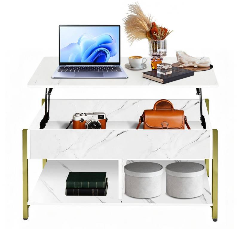 JEOBEST Couchtisch Kaffeetisch, Sofatisch für Wohnzimmer, Wohnzimmertisch mit Verstecktem Stauraum und Ablage JEOBEST Couchtisch Kaffeetisch, Sofatisch für Wohnzimmer, Wohnzimmertisch mit Verstecktem Stauraum und Ablage von JEOBEST