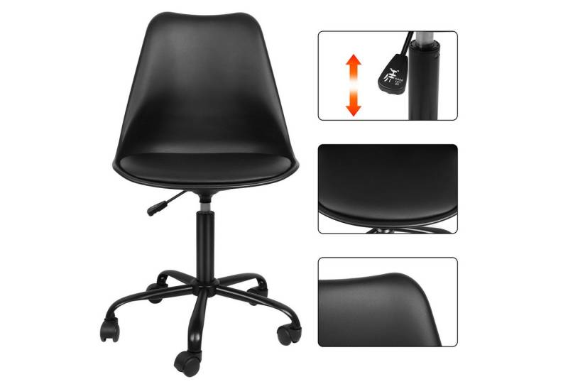 JEOBEST Drehstuhl Bürostuhl Ergonomisch, (1 St), mit Rückenlehne 360° drehbar höhenverstellbar von JEOBEST