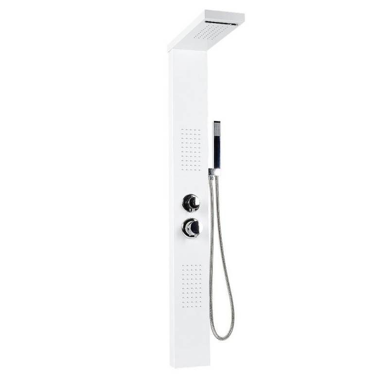 JEOBEST Duschsystem Duschpaneel Duschsystem Duschset Regendusche Duscharmatur, 4 Strahlart(en), mit Massagedüsen Wasserfalldusche Handbrause und Überkopfdusche von JEOBEST