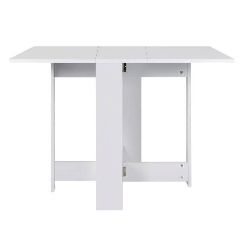 JEOBEST Esstisch Esszimmertische, Küchentisch, Arbeitstisch, Klappbar für 2-4 Personen, (1 Tisch), Weiß 103 x 76 x 73.5 cm von JEOBEST