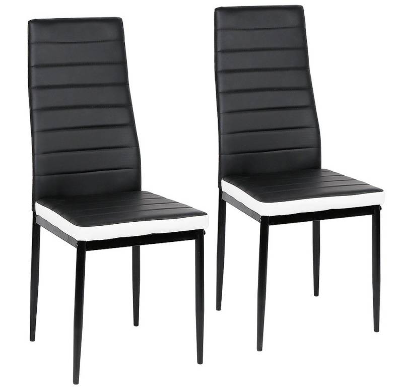 JEOBEST Esszimmerstuhl Essstühle Küchenstuhl mit Rückenlehne, Metallbeine, (2/4/6er Set) von JEOBEST