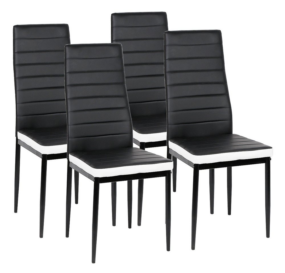 JEOBEST Esszimmerstuhl Essstühle Küchenstuhl mit Rückenlehne, Metallbeine, (2/4/6er Set) von JEOBEST