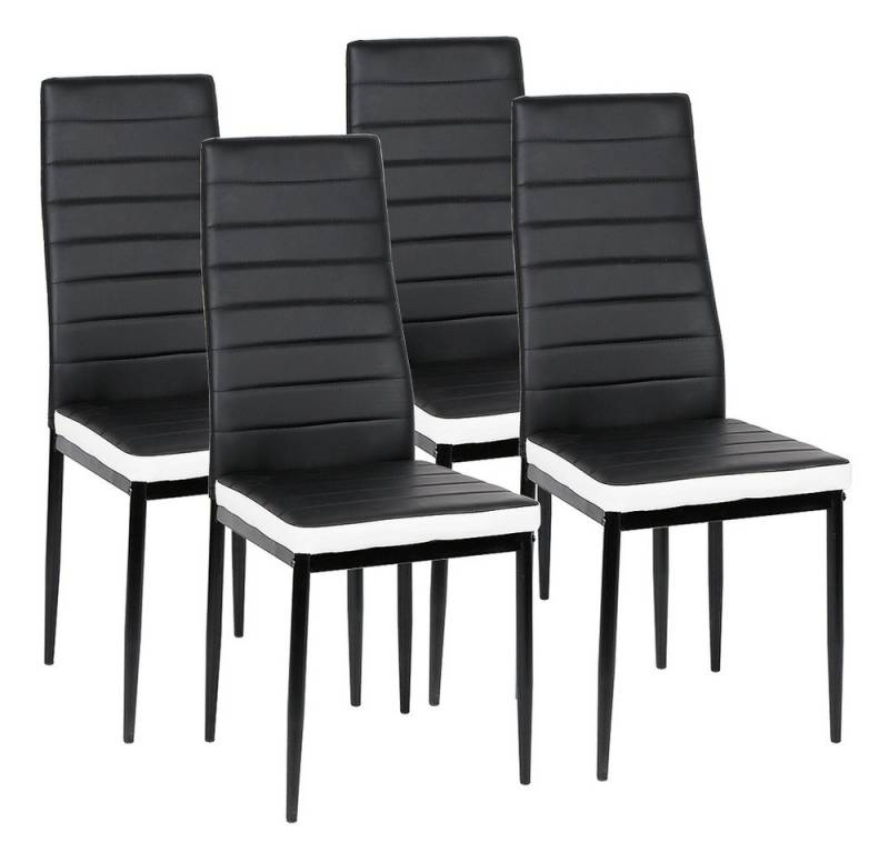 JEOBEST Esszimmerstuhl Essstühle Küchenstuhl mit Rückenlehne, Metallbeine, (2/4/6er Set) von JEOBEST