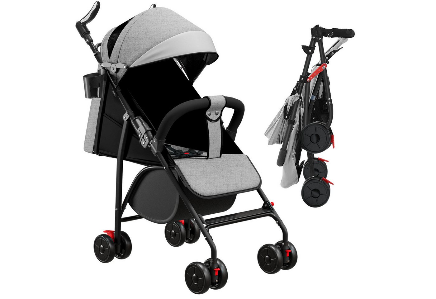 JEOBEST Kinder-Buggy Baby Kinderwagen, Klappbar Reisebuggy, Liegefunktion, Ultra Leicht - nur 5 kg, kompakter Buggy JEOBEST Kinder-Buggy Baby Kinderwagen, Klappbar Reisebuggy, Liegefunktion, Ultra Leicht - nur 5 kg, kompakter Buggy von JEOBEST