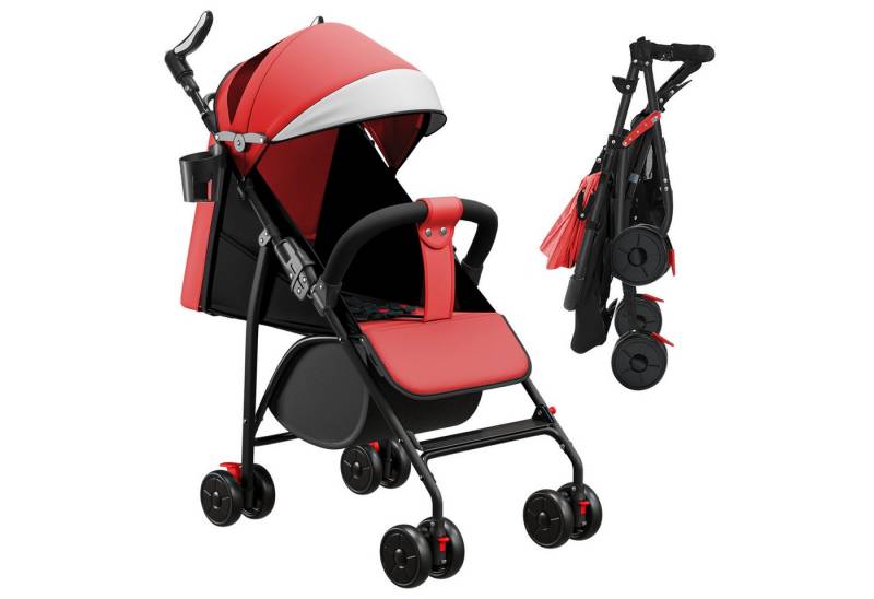 JEOBEST Kinder-Buggy Baby Kinderwagen, Klappbar Reisebuggy, Liegefunktion, Ultra Leicht - nur 5 kg, kompakter Buggy von JEOBEST
