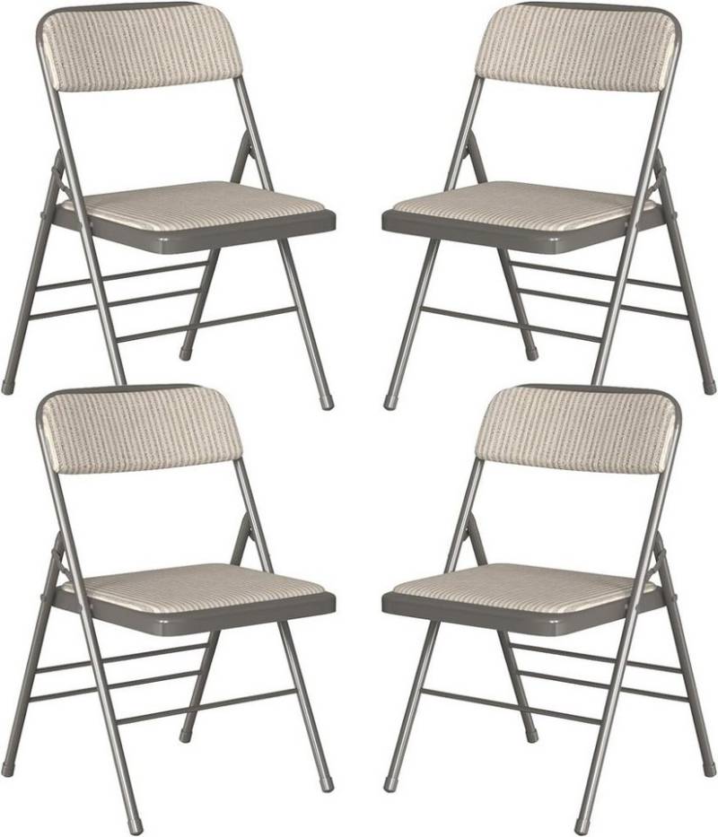 JEOBEST Klappstuhl Essstühle, Tragbare gepolsterte Küchenstühle für Aktivitäten im Freien, (Set, 4 St) Metall-Gestell 45 x 48 x 78cm von JEOBEST