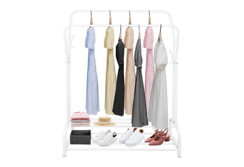 JEOBEST Kleiderständer Garderobenständer,Kleiderstange,Freistehender Doppelruten Kleiderbügel JEOBEST Kleiderständer Garderobenständer,Kleiderstange,Freistehender Doppelruten Kleiderbügel von JEOBEST