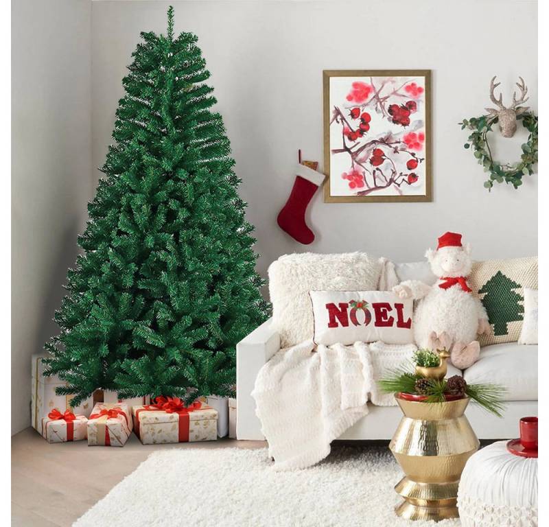 JEOBEST Künstlicher Weihnachtsbaum Schlank Christbaum Kunstbaum für Weihnachtsdekoration, 150/ 180cm auswählbar,Grüner Stamm,mit Metall Baumständer JEOBEST Künstlicher Weihnachtsbaum Schlank Christbaum Kunstbaum für Weihnachtsdekoration, 150/ 180cm auswählbar,Grüner Stamm,mit Metall Baumständer von JEOBEST