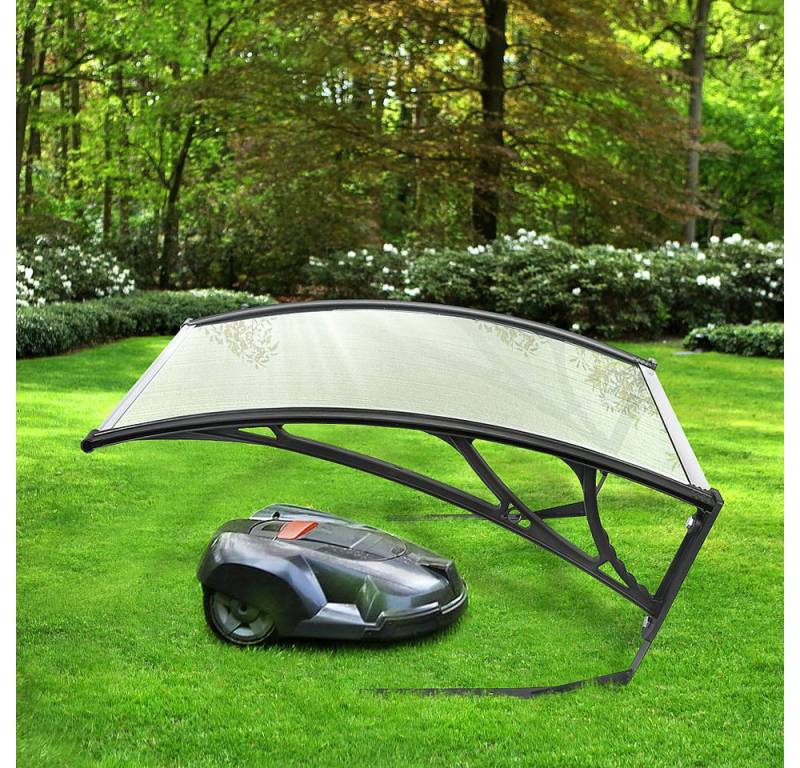JEOBEST Mähroboter-Garage Carport 100 x 78 x 50 cm, mit Metallfüßen, für für Rasenmäher Roboter Schutzhülle UV-Schutz Unterstand, für Rasenmäher Roboter Schutzhülle UV-Schutz Unterstand von JEOBEST