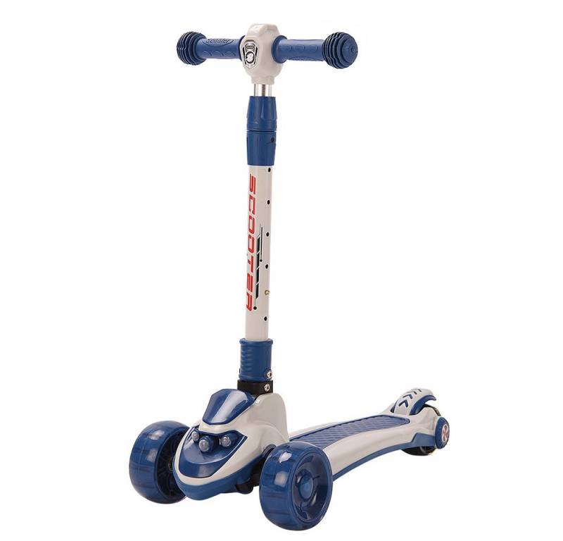 JEOBEST Scooter Kinder Roller, der sichere Premium Dreiradscooter, 3-Stufige Höhenverstellung, PU LED große Räder von JEOBEST