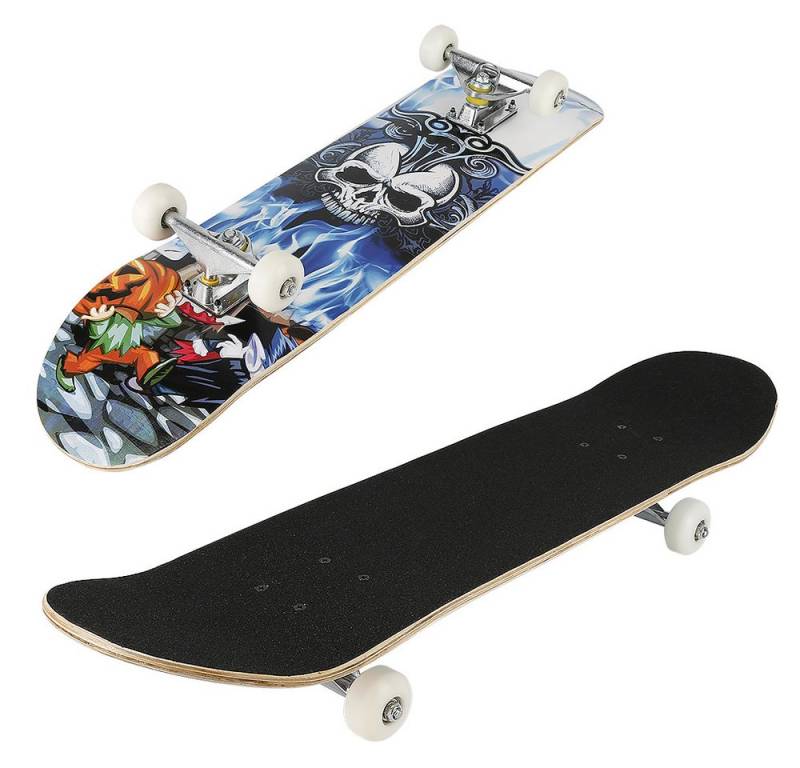 JEOBEST Skateboard Komplettes Skateboard, PU-Rädern und stabilem Ahorndeck von JEOBEST