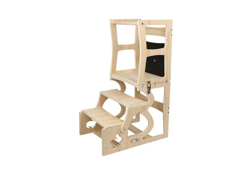 JEOBEST Stehhilfe 3 in 1 Learning Tower für Kinder Küchenhelferturm, Klappbare Tritthocker mit Tafel, Kinderstuhl aus Holz JEOBEST Stehhilfe 3 in 1 Learning Tower für Kinder Küchenhelferturm, Klappbare Tritthocker mit Tafel, Kinderstuhl aus Holz von JEOBEST