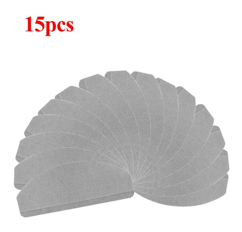 JEOBEST Stufenmatte Selbstklebend Treppenschutz, 15 Stück Halbrund, 65 x 21cm Rutschfeste von JEOBEST