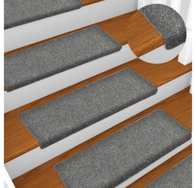 JEOBEST Stufenmatte Treppenstufen Matten Stufenmatten Selbstklebend Treppenschutz, 15 Stück Rechteckig, 65 x 25cm Rutschfeste von JEOBEST