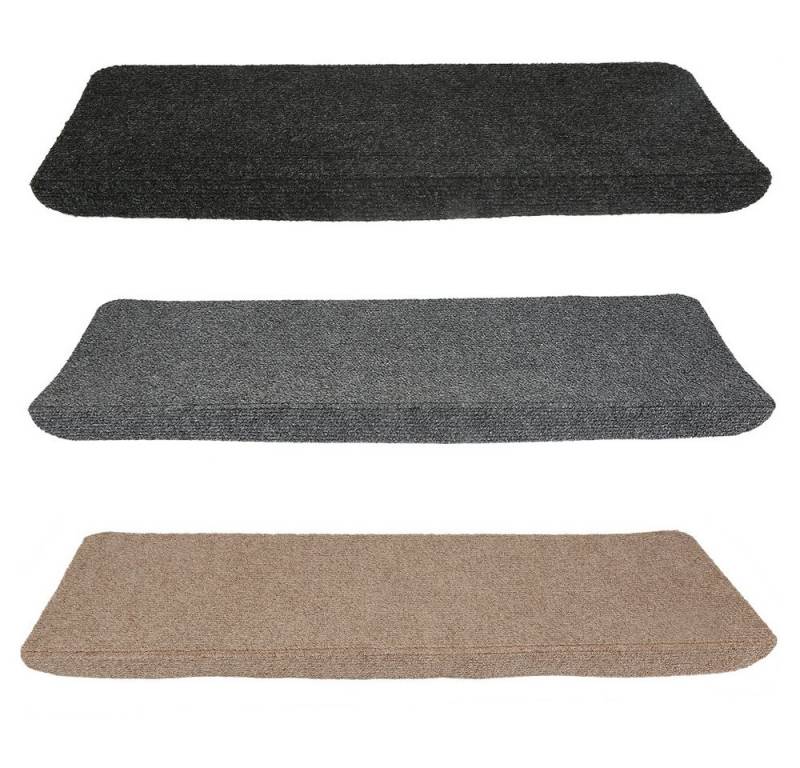 JEOBEST Stufenmatte Treppenstufen Matten Stufenmatten Selbstklebend Treppenschutz, 15 Stück Rechteckig, 65 x 25cm Rutschfeste von JEOBEST
