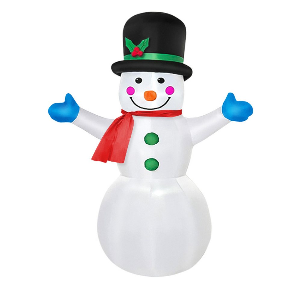 JEOBEST Weihnachtsfigur 180cm Weihnachtsdeko Aussen Schneemann Aufblasbares von JEOBEST