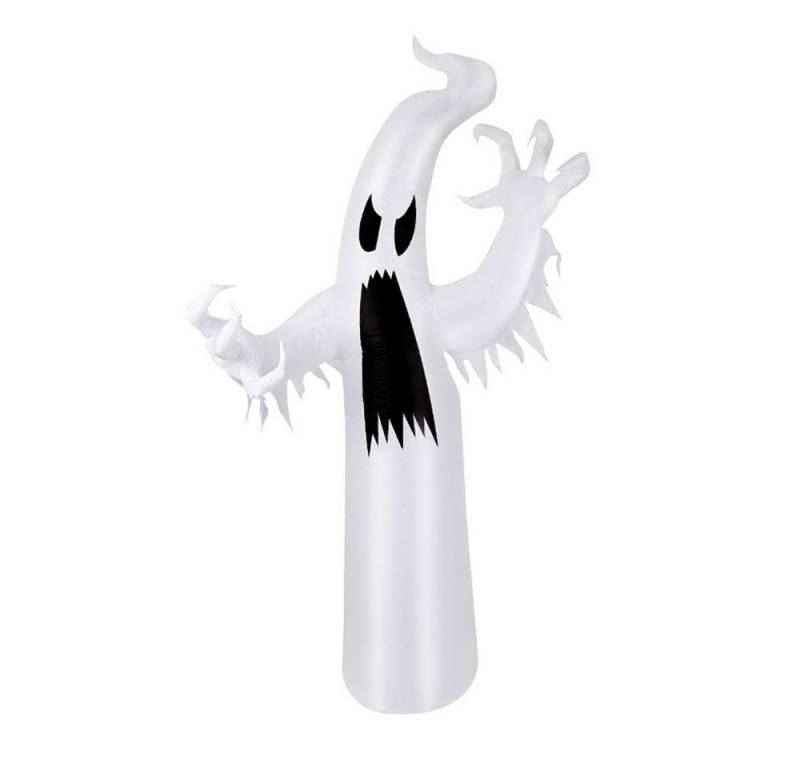 JEOBEST Weihnachtsfigur 2.4M Dekofigur Aufblasbares Gespenst, Weihnachten Halloween Aufblasbar Deko Outdoor von JEOBEST