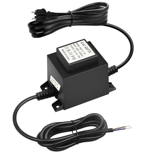 LED Trafo 12V Netzteil AC/AC 15W, Außen Steckernetzteil Transformator IP68,Transformator 220v 12v mit Stecker, led netzteil 12v für LED-Beleuchtung und Teichpumpen von JEONDFG