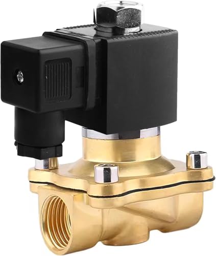 Magnetventil Messing,1" 220V AC Elektromagnetventil,Elektrisch Magnet Ventil,Brass Solenoid Valve, Messing Elektrisches Magnetventil Direktgesteuert für Wasser Luft von JEONDFG