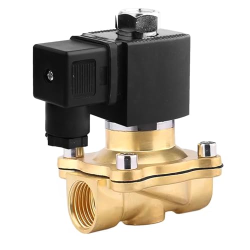 Messing Elektrisches Magnetventil,3/4" 220V AC Elektromagnetventil,Magnetventil Messing,Elektrisch Magnet Ventil,Brass Solenoid Valve Direktgesteuert für Wasser Luft Gas von JEONDFG