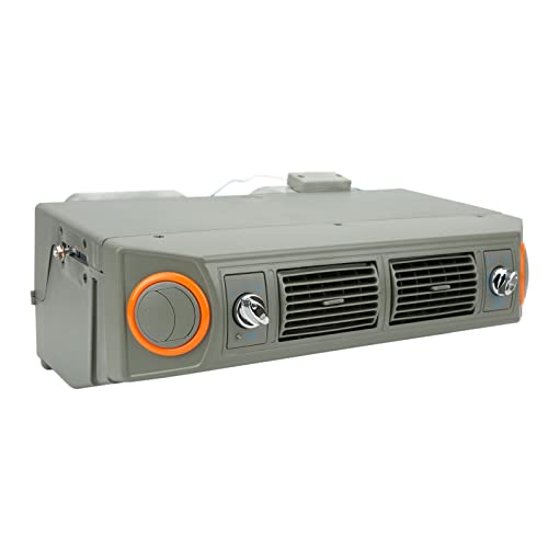 JEOZBM Klimaanlagen-Verdampferbaugruppe, A/C-Klimaanlagen-Verdampfer-Kit, Underdash-Heizungs-Kühlthermostat für PKW, LKW, Wohnmobile(12V-Grau) von JEOZBM