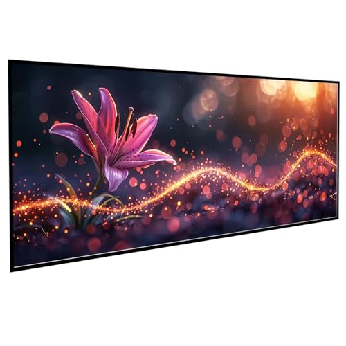 Blumen Diamond Painting (100x200cm), Diamond Painting Erwachsene Lilie DIY Runden Steine Kristall Kunst Bastelnset Erwachsene Anfänger Set, zur Entspannung und Zimmer Wanddeko, Geschenke PJY9 7-0 von JEPGFOU