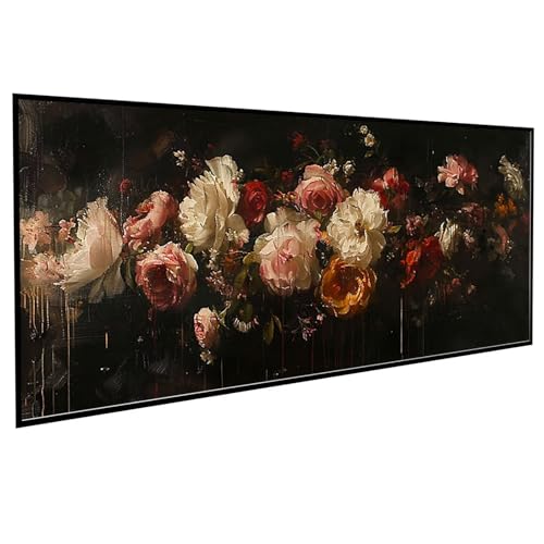 Blumen Diamond Painting 40 x 80 cm, Diamond Painting Erwachsene Strauß DIY Runden Steine Kristall Kunst Bastelnset Erwachsene Anfänger Set, zur Entspannung und Zimmer Wanddeko, Geschenke PJY3 D-4 von JEPGFOU