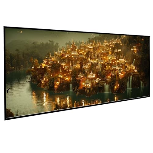 Diamond Painting Erwachsene Architektur Diamond Painting Kinder BrüCke, DIY Runden Steine Mosaikherstellung Basteln Erwachsene Anfänger Set für Heim Schlafzimmer Deko, Geschenke (30x60cm) PJY2 X-P von JEPGFOU