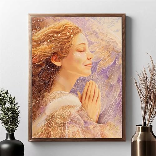 Diamond Painting Erwachsene Blume Diamond Painting Kinder Frau 5D DIY Runden Mosaikherstellung Basteln Erwachsene Anfänger Set für Heim Schlafzimmer Wand Deko Wohnzimmer, Geschenke 60x80cm JPF S-1 von JEPGFOU