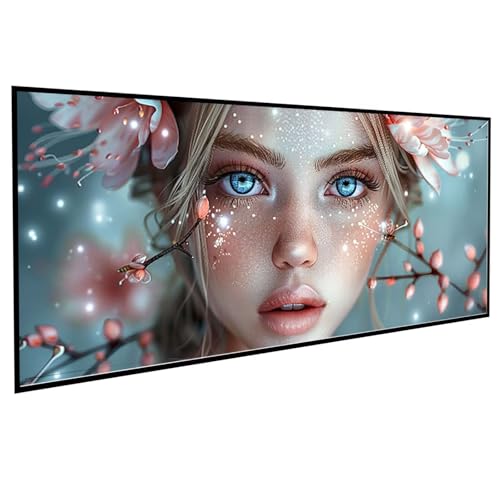 Diamond Painting Erwachsene Figurenkunst Diamond Painting Kinder Auge, DIY Runden Steine Mosaikherstellung Basteln Erwachsene Anfänger Set für Heim Schlafzimmer Deko, Geschenke (70x140cm) PJY6 F-9 von JEPGFOU