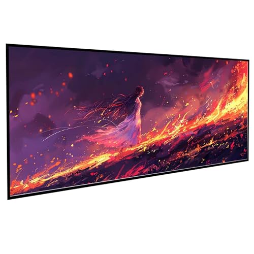 Diamond Painting Erwachsene Figurenkunst Diamond Painting Kinder Frau, DIY Runden Steine Mosaikherstellung Basteln Erwachsene Anfänger Set für Heim Schlafzimmer Wand Deko, Geschenke 100x200CM PJY9 R-9 von JEPGFOU