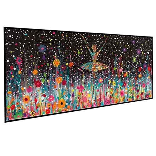 Diamond Painting Erwachsene Figurenkunst Diamond Painting Kinder Tanzen, DIY Runden Steine Mosaikherstellung Basteln Erwachsene Anfänger Set für Heim Schlafzimmer Deko, Geschenke 60x120cm PJY5 3-2 von JEPGFOU