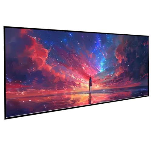 Diamond Painting Erwachsene Himmel Diamond Painting Kinder ZurüCk, DIY Runden Steine Mosaikherstellung Basteln Erwachsene Anfänger Set für Heim Schlafzimmer Wand Deko, Geschenke 60x120cm PJY5 4-6 von JEPGFOU