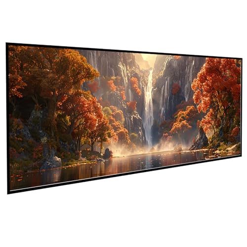 Diamond Painting Erwachsene Landschaft Diamond Painting Kinder Fallen, DIY Runden Steine Mosaikherstellung Basteln Erwachsene Anfänger Set für Heim Schlafzimmer Deko, Geschenke (50x100cm) PJY4 9-6 von JEPGFOU
