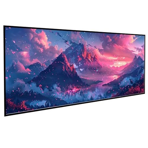Diamond Painting Erwachsene Landschaft Diamond Painting Kinder Gebirge, DIY Runden Steine Mosaikherstellung Basteln Erwachsene Anfänger Set für Heim Schlafzimmer Deko, Geschenke (30x60cm) PJY2 9-W von JEPGFOU