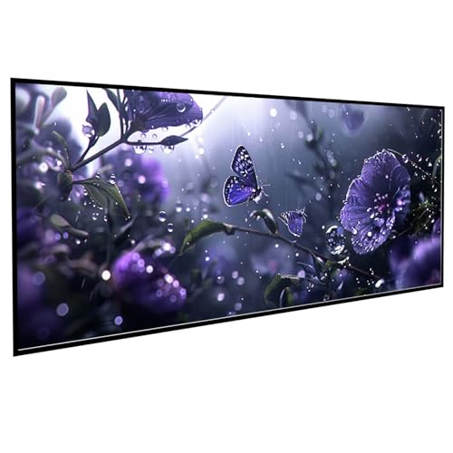 Diamond Painting Erwachsene Landschaft Diamond Painting Kinder Schmetterling, DIY Runden Steine Mosaikherstellung Basteln Erwachsene Anfänger Set für Schlafzimmer Deko, Geschenke 60x120CM PJY5 5-6 von JEPGFOU