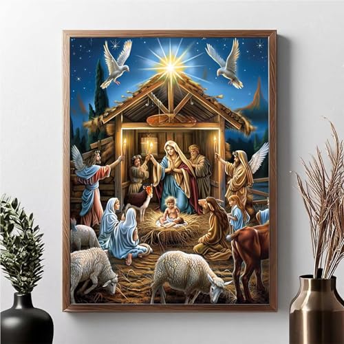 Diamond Painting Schaf, Diamond Painting Erwachsene Tier Diamant Malerei Bilder Full Drill 5D DIY Diamont Art Stickerei Set Geeignet Als Geschenk, Zur Entspannung und Wanddeko 30x40cm JPF N-4 Diamond Painting Schaf, Diamond Painting Erwachsene Tier Diamant Malerei Bilder Full Drill 5D DIY Diamont Art Stickerei Set Geeignet Als Geschenk, Zur Entspannung und Wanddeko 30x40cm JPF N-4 von JEPGFOU
