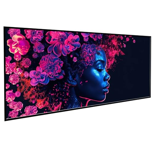 Figurenkunst Diamond Painting 70x140CM, Diamond Painting Erwachsene Blumen DIY Runden Steine Kristall Kunst Bastelnset Erwachsene Anfänger Set, zur Entspannung und Zimmer Wanddeko, Geschenke PJY6 F-W von JEPGFOU