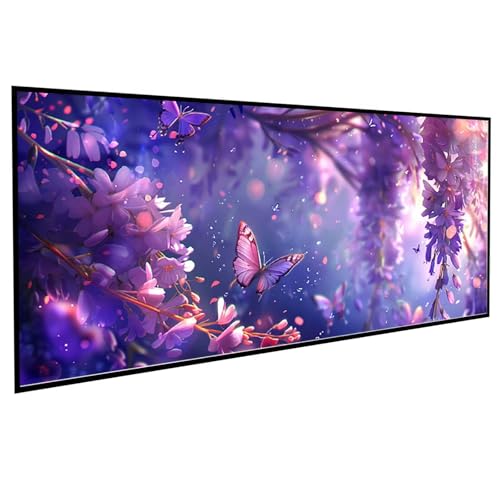 JEPGFOU Blumen Diamond Painting (80x160cm), Diamond Painting Erwachsene Schmetterling DIY Runden Steine Kristall Kunst Bastelnset Erwachsene Anfänger Set, zur Zimmer Wanddeko, Geschenke PJY7 2-6 von JEPGFOU