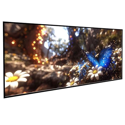 JEPGFOU Blumen Diamond Painting (80x160cm), Diamond Painting Erwachsene Schmetterling DIY Runden Steine Kristall Kunst Bastelnset Erwachsene Anfänger Set, zur Zimmer Wanddeko, Geschenke PJY9 N-4 von JEPGFOU