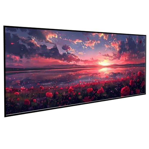 JEPGFOU Landschaft Diamond Painting 60 x 120 cm, Diamond Painting Erwachsene Rote Rose DIY Runden Steine Kristall Kunst Bastelnset Erwachsene Anfänger Set, zur Zimmer Wanddeko, Geschenke PJY5 E-5 JEPGFOU Landschaft Diamond Painting 60 x 120 cm, Diamond Painting Erwachsene Rote Rose DIY Runden Steine Kristall Kunst Bastelnset Erwachsene Anfänger Set, zur Zimmer Wanddeko, Geschenke PJY5 E-5 von JEPGFOU