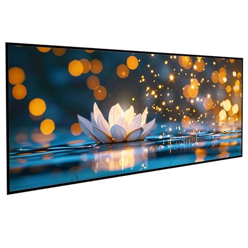 JEPGFOU Lotus Diamond Painting 80 x 160 cm, Diamond Painting Erwachsene WeißEr Lotus DIY Runden Steine Kristall Kunst Bastelnset Erwachsene Anfänger Set, zur Zimmer Wanddeko, Geschenke PJY7 U-M JEPGFOU Lotus Diamond Painting 80 x 160 cm, Diamond Painting Erwachsene WeißEr Lotus DIY Runden Steine Kristall Kunst Bastelnset Erwachsene Anfänger Set, zur Zimmer Wanddeko, Geschenke PJY7 U-M von JEPGFOU