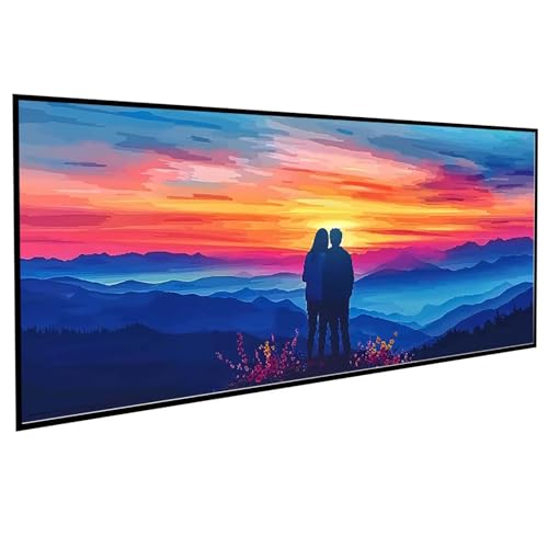 JEPGFOU Paar Diamond Painting 30x60cm, Diamond Painting Erwachsene Blume DIY Runden Steine Kristall Kunst Bastelnset Erwachsene Anfänger Set, zur Entspannung und Zimmer Wanddeko, Geschenke PJY2 D-E von JEPGFOU