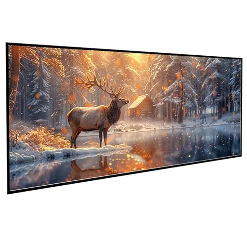 JEPGFOU Tier Diamond Painting (60x120cm), Diamond Painting Erwachsene Reh DIY Runden Steine Kristall Kunst Bastelnset Erwachsene Anfänger Set, zur Entspannung und Zimmer Wanddeko, Geschenke PJY5 S-8 von JEPGFOU