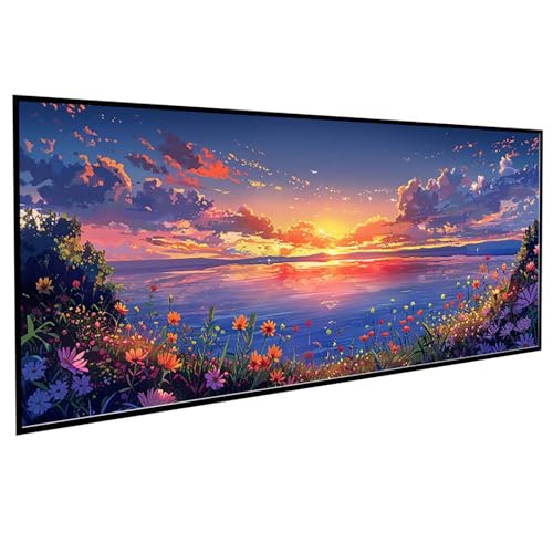 Landschaft Diamond Painting (60x120cm), Diamond Painting Erwachsene Blumen DIY Runden Steine Kristall Kunst Bastelnset Erwachsene Anfänger Set, zur Entspannung und Zimmer Wanddeko, Geschenke PJY9 J-2 von JEPGFOU