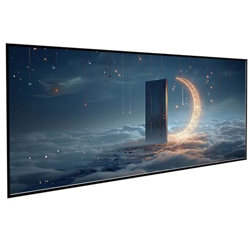 Mond Diamond Painting 70x140cm, Diamond Painting Erwachsene Fenster DIY Runden Steine Kristall Kunst Bastelnset Erwachsene Anfänger Set, zur Entspannung und Zimmer Wanddeko, Geschenke PJY6 2-2 Mond Diamond Painting 70x140cm, Diamond Painting Erwachsene Fenster DIY Runden Steine Kristall Kunst Bastelnset Erwachsene Anfänger Set, zur Entspannung und Zimmer Wanddeko, Geschenke PJY6 2-2 von JEPGFOU