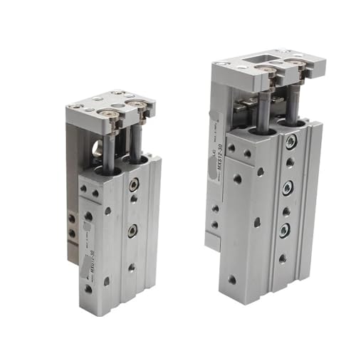 1 Stück SMC-Typ Doppelstangen-Führungsschienenschieber-Pneumatikzylinder MXS12-100 MXQ16 MXS12L MXQ16L Bohrung 12 16 mm Hub 10-125 mm Schiebezylinder(75mm stroke,MXQ12L) von JEQGDLUI
